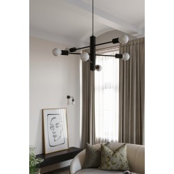 SOLLUX ПОЛИЛЕЙ DUOMO 5 ЧЕРЕН E27 5x60W IP20 SL.0304