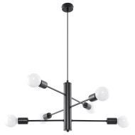 SOLLUX ПОЛИЛЕЙ DUOMO 6 ЧЕРЕН E27 6x60W IP20 SL.0305