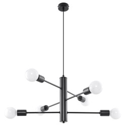 SOLLUX ПОЛИЛЕЙ DUOMO 6 ЧЕРЕН E27 6x60W IP20 SL.0305