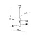 SOLLUX ПОЛИЛЕЙ DUOMO 6 ЧЕРЕН E27 6x60W IP20 SL.0305
