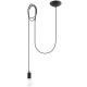 SOLLUX PENDANT LAMP EDISON 1 BLACK E27 1x60W IP20 SL.0369