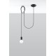 SOLLUX PENDANT LAMP EDISON 1 BLACK E27 1x60W IP20 SL.0369