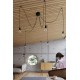 SOLLUX PENDUL EDISON 3 E27 3x60W IP20 SL.0370 NEGRU