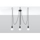 SOLLUX PENDUL EDISON 3 E27 3x60W IP20 SL.0370 NEGRU