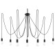 SOLLUX PENDANT LAMP EDISON 7 BLACK E27 7x60W IP20 SL.0372