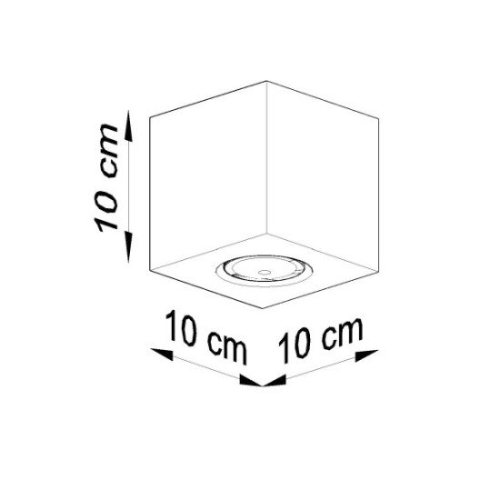 SOLLUX ЛУНА, СПОТ ЗА ТАВАН QUAD PEACH PUFF SL.0493