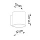 SOLLUX SPOT ROTUNDA DE PERETE ORBIS PEACH PUFF SL.0490