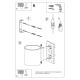 SOLLUX SPOT ROTUNDA DE PERETE ORBIS PEACH PUFF SL.0490
