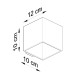 SOLLUX SPOT DE PERETE QUAD PEACH PUFF SL.0491