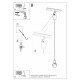SOLLUX PENDANT LAMP DIEGO 1 BLACK E27 1x60W IP20 SL.0572