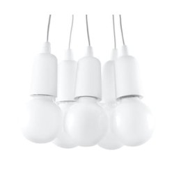 SOLLUX PENDANT LAMP DIEGO 5 WHITE E27 5x60W IP20 SL.0571