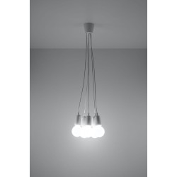 SOLLUX PENDANT LAMP DIEGO 5 WHITE E27 5x60W IP20 SL.0571