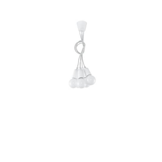 SOLLUX PENDANT LAMP DIEGO 5 WHITE E27 5x60W IP20 SL.0571