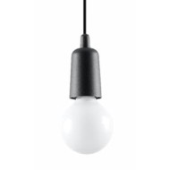 SOLLUX ПЕНДЕЛ DIEGO 1 ЧЕРЕН E27 1x60W IP20 SL.0572