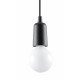 SOLLUX PENDANT LAMP DIEGO 1 BLACK E27 1x60W IP20 SL.0572