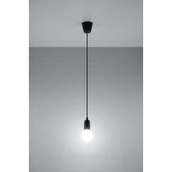SOLLUX PENDANT LAMP DIEGO 1 BLACK E27 1x60W IP20 SL.0572