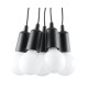 SOLLUX PENDANT LAMP DIEGO 5 BLACK E27 5x60W IP20 SL.0574