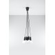 SOLLUX PENDANT LAMP DIEGO 5 BLACK E27 5x60W IP20 SL.0574