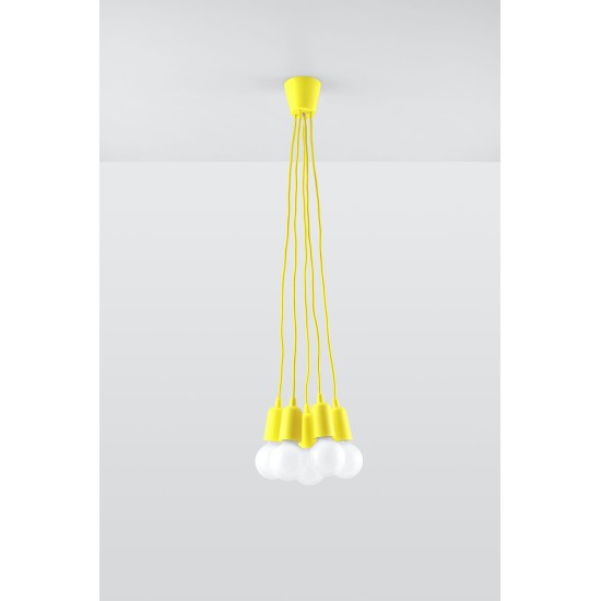 SOLLUX PENDUL DIEGO 5 GALBEN E27 5x60W IP20 SL.0580
