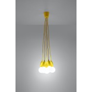 SOLLUX PENDANT LAMP DIEGO 5 YELLOW E27 5x60W IP20 SL.0580