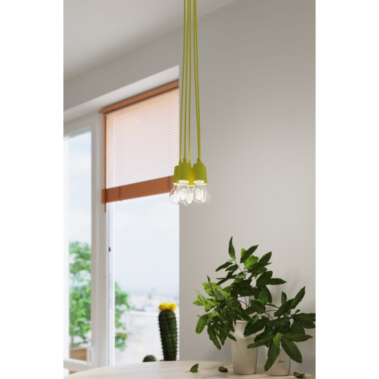 SOLLUX PENDUL DIEGO 5 GALBEN E27 5x60W IP20 SL.0580