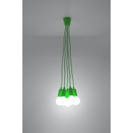 SOLLUX PENDANT LAMP DIEGO 5 GREEN E27 5x60W IP20 SL.0583