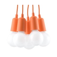 SOLLUX PENDANT LAMP DIEGO 5 ORANGE E27 5x60W IP20 SL.0586