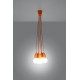 SOLLUX PENDANT LAMP DIEGO 5 ORANGE E27 5x60W IP20 SL.0586