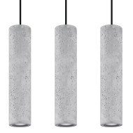 SOLLUX LUVO 3 HANGING LAMP GREY GU10 3X40W IP20 SL.0655