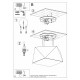 SOLLUX CEILING LIGHT HEXA 25 SILVER E27 1x60W IP20 SL.0688