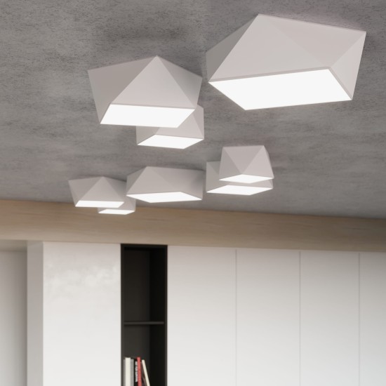 SOLLUX CEILING LIGHT HEXA 25 WHITE E27 1x60W IP20 SL.0686