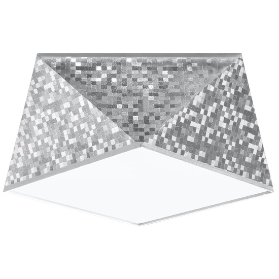SOLLUX CEILING LIGHT HEXA 25 SILVER E27 1x60W IP20 SL.0688