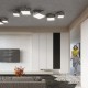 SOLLUX CEILING LIGHT HEXA 25 SILVER E27 1x60W IP20 SL.0688