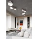 SOLLUX CEILING LIGHT HEXA 25 SILVER E27 1x60W IP20 SL.0688