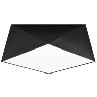 SOLLUX CEILING LIGHT HEXA 35 BLACK E27 2x60W IP20 SL.0690