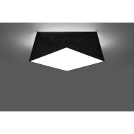 SOLLUX CEILING LIGHT HEXA 35 BLACK E27 2x60W IP20 SL.0690