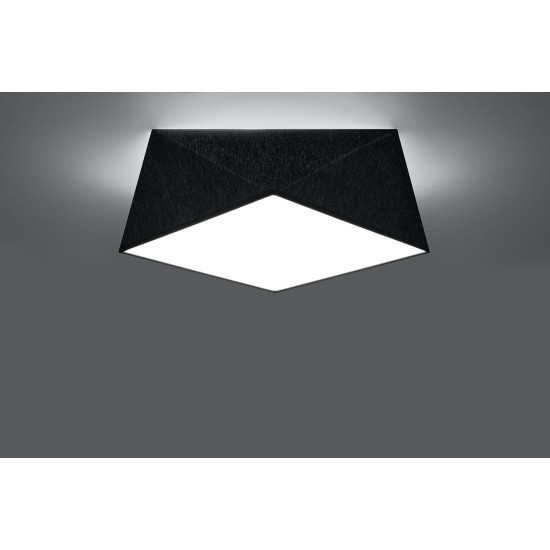 SOLLUX CEILING LIGHT HEXA 35 BLACK E27 2x60W IP20 SL.0690