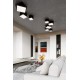 SOLLUX CEILING LIGHT HEXA 35 BLACK E27 2x60W IP20 SL.0690