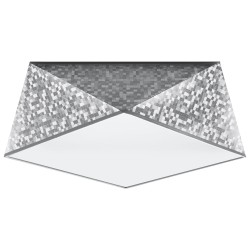 SOLLUX CEILING LIGHT HEXA 35 SILVER E27 2x60W IP20 SL.0691