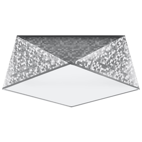 SOLLUX CEILING LIGHT HEXA 35 SILVER E27 2x60W IP20 SL.0691