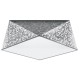 SOLLUX CEILING LIGHT HEXA 35 SILVER E27 2x60W IP20 SL.0691