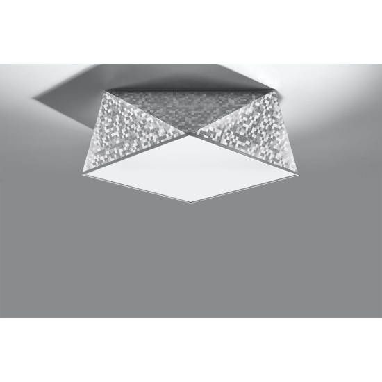 SOLLUX CEILING LIGHT HEXA 35 SILVER E27 2x60W IP20 SL.0691