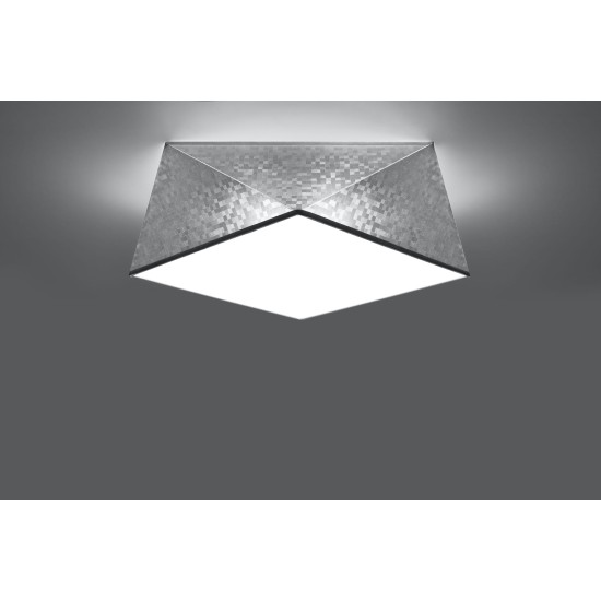 SOLLUX CEILING LIGHT HEXA 35 SILVER E27 2x60W IP20 SL.0691