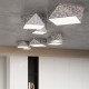 SOLLUX CEILING LIGHT HEXA 35 SILVER E27 2x60W IP20 SL.0691