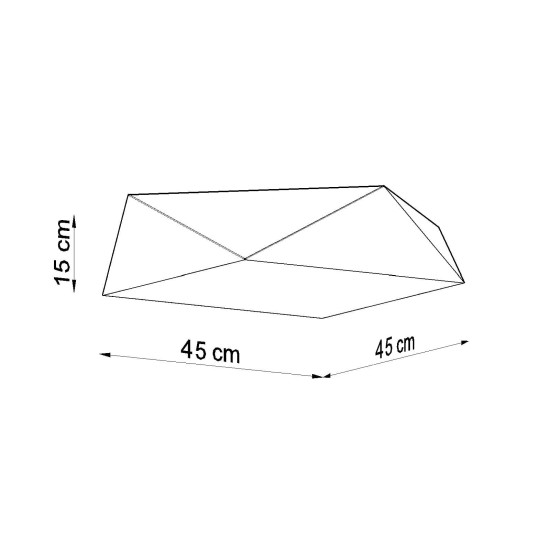 SOLLUX ПЛАФОН HEXA 45 БЯЛ E27 3x60W IP20 SL.0692