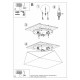 SOLLUX ПЛАФОН HEXA 45 БЯЛ E27 3x60W IP20 SL.0692