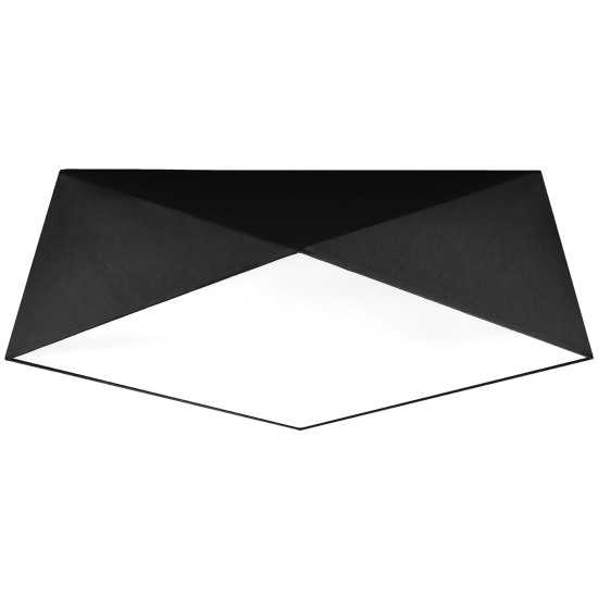 SOLLUX LAMPA DE TAVAN HEXA 45 NEGRU E27 3x60W IP20 SL.0693