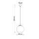 SOLLUX PENDUL UGO 30 ALB E27 1x60W IP20 SL.0716