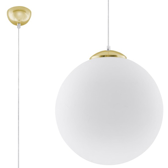 SOLLUX PENDUL UGO 40 ALB E27 1x60W IP20 SL.0717