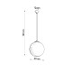 SOLLUX PENDUL UGO 40 ALB E27 1x60W IP20 SL.0717